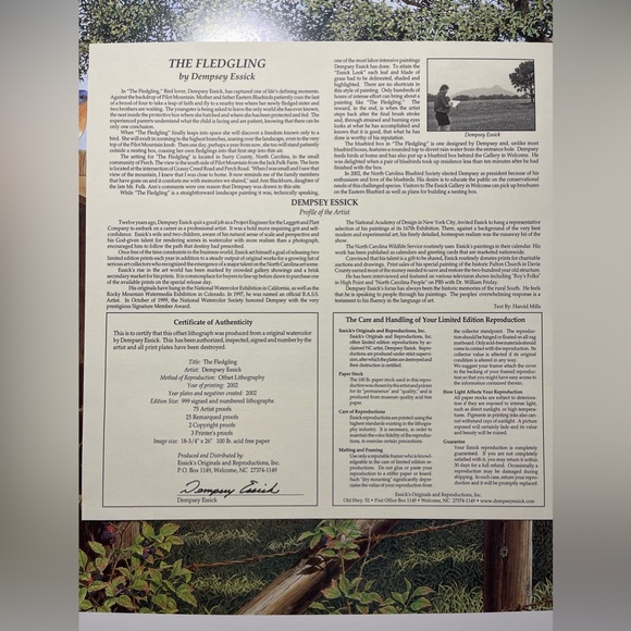 Unframed Dempsey Essick drawing print - Picture 4 of 4